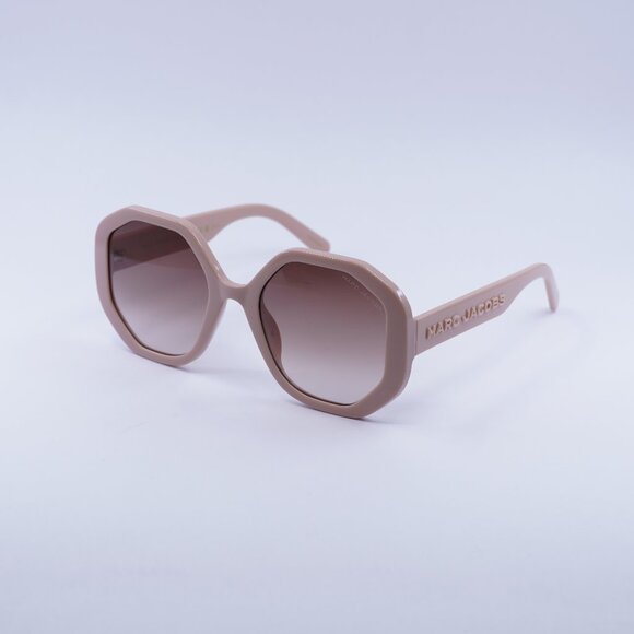 Marc Jacobs MARC 659/S 035J HA Sunglasses Pink Round Frame, Brown Lenses - Picture 1 of 11